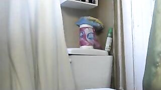 Cute skinny girlfriend pee teasing