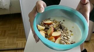 Fresh poop and Oats meal