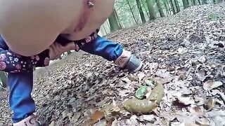 Poop on the forest floor