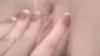 Peeing and  pussy fingering play