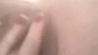 Peeing and  pussy fingering play
