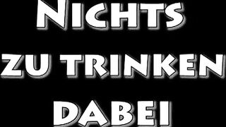 Sexy blonde pee drinker