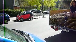 Piss shower on the truck