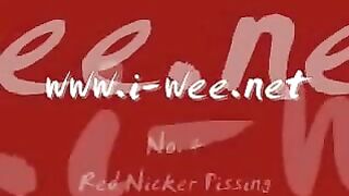 Red Nicker Pissing Babe