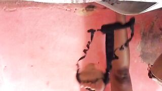 Sexy young ebony showing her phat ass