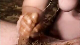 Amazing girlfriend sucking cock full of shit