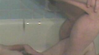 Shitting on 18 year old in the bathtub