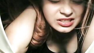 Amateur teen with hot hairy pooper