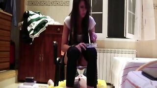 Spanish girls shitting on the slave