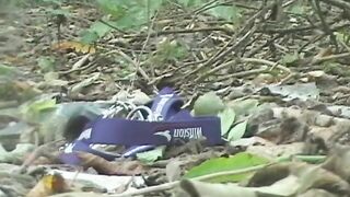 Messy Squidgy shit in the woods