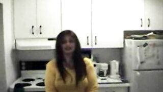 Curvy amateur babe Tasha taking more piss