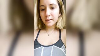 Blonde sexy teen and hot toilet turds