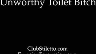 Unworthy toilet bitch show