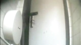 Beautiful voyeur pooping show