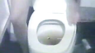 Wine Enema and toilet closeup