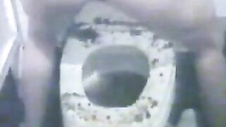 Wine Enema and toilet closeup