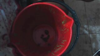 Young Colombian teen shitting