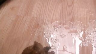 Juicy ass bbw lady shitting nicely