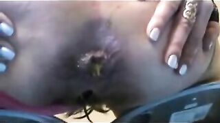 Hot Amateur wife shitting