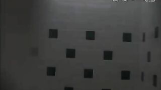 Asian bathroom poop spycam