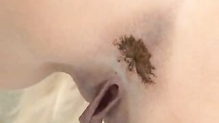 Blonde Russian Cutie Pooping