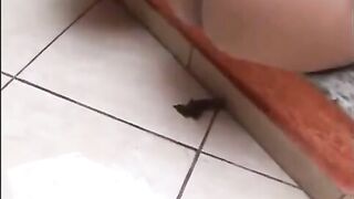 Brazilian hot girls shitting near the pool