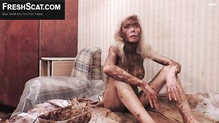 Classic blonde and hot scat fuck