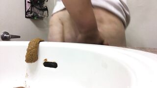 Shit Sliding Into Sink Bowl