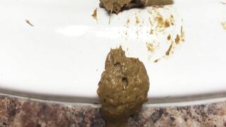 Shit Sliding Into Sink Bowl