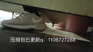 Women poop in disgusting toilet