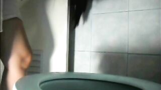 Slutty girl masturbates and poo