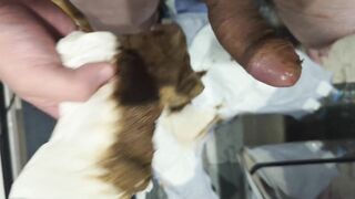 Changing out of a messy diaper