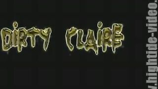 Dirty Claire playing with sticky shit