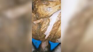 Extreme scat bitch getting hammered