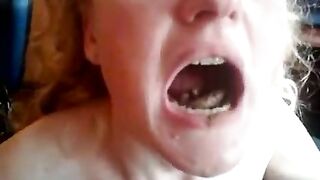 Girl licks eats and swallows poo