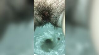 Hairy Poop and Pee super closeup
