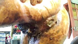 Hairy Scat Masturbation solo