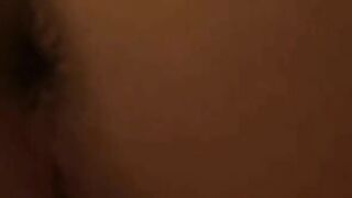 POV closeup of hard turd