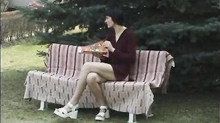 Hungarian Skinny Girl Gets Covered With Shit