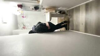 Fat pooping ass