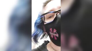 Mature masked lady and hot shit