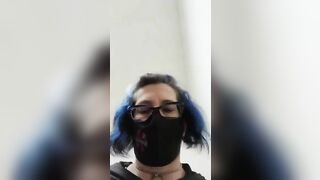Mature masked lady and hot shit