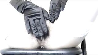 Hairy hot milf and sexy piss with shit