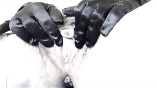 Hairy hot milf and sexy piss with shit