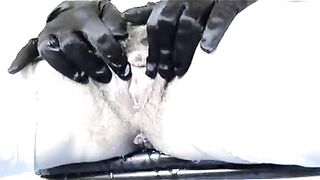 Hairy hot milf and sexy piss with shit