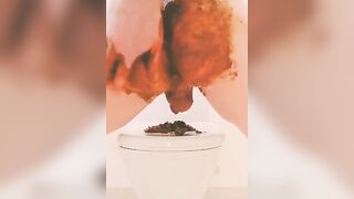 Shitting and smearing hot scat shit on my ass