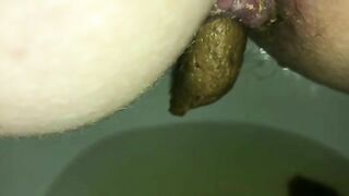 More close up toilet turd
