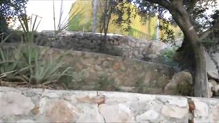 Nathalie dropping shit in the park