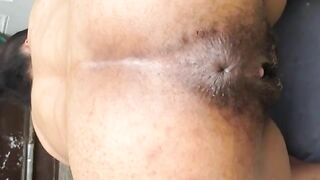 Beautiful dark pooping asshole