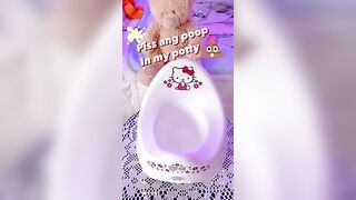 Piss and poop in my cute potty